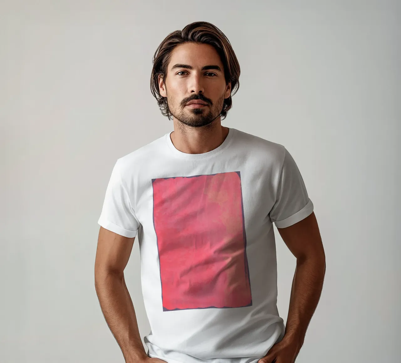 Minimal Abstract Fuschia Colorfield 01 t-shirt da amini54