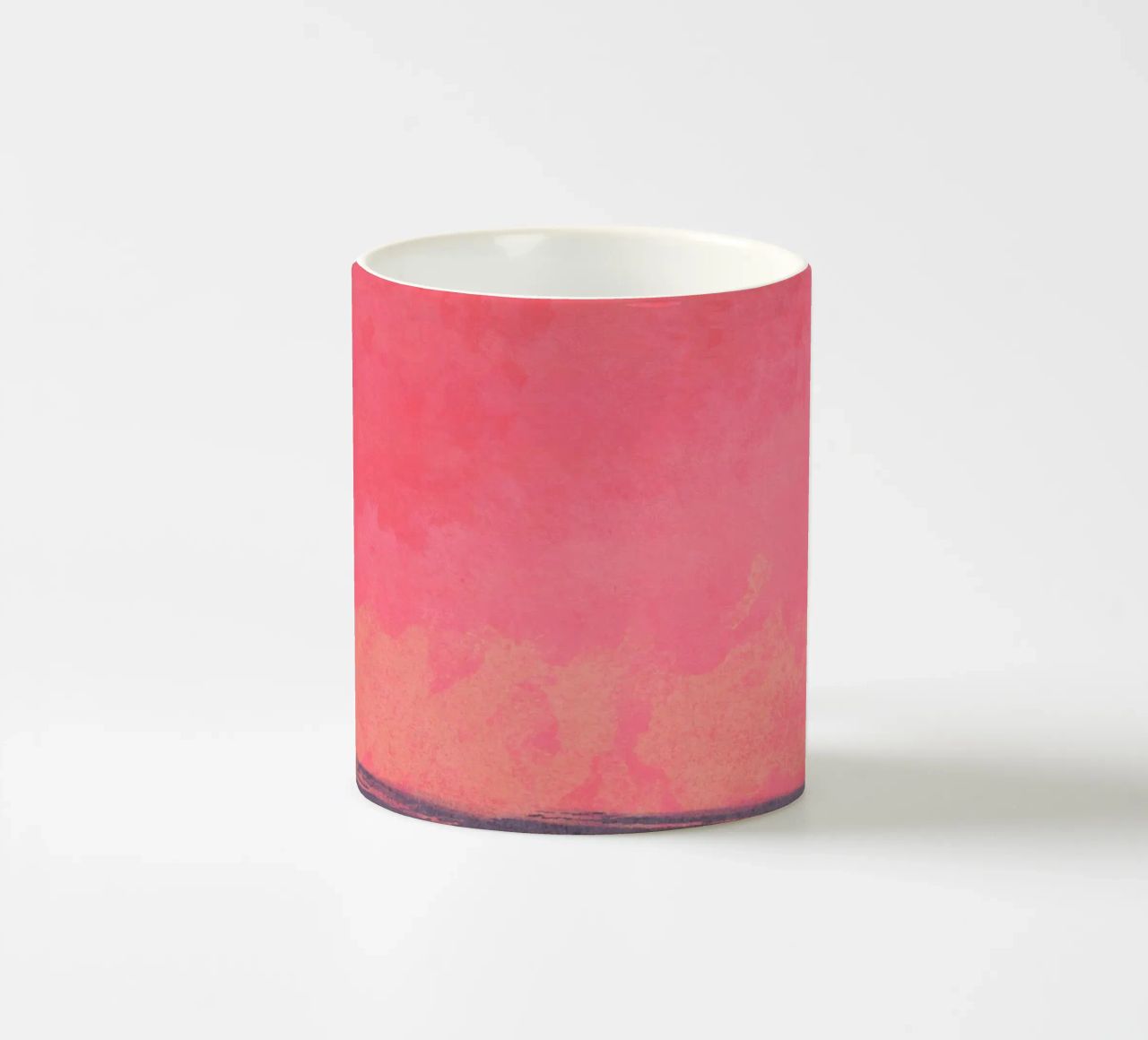 Minimal Abstract Fuschia Colorfield 01 tazza in ceramica da amini54