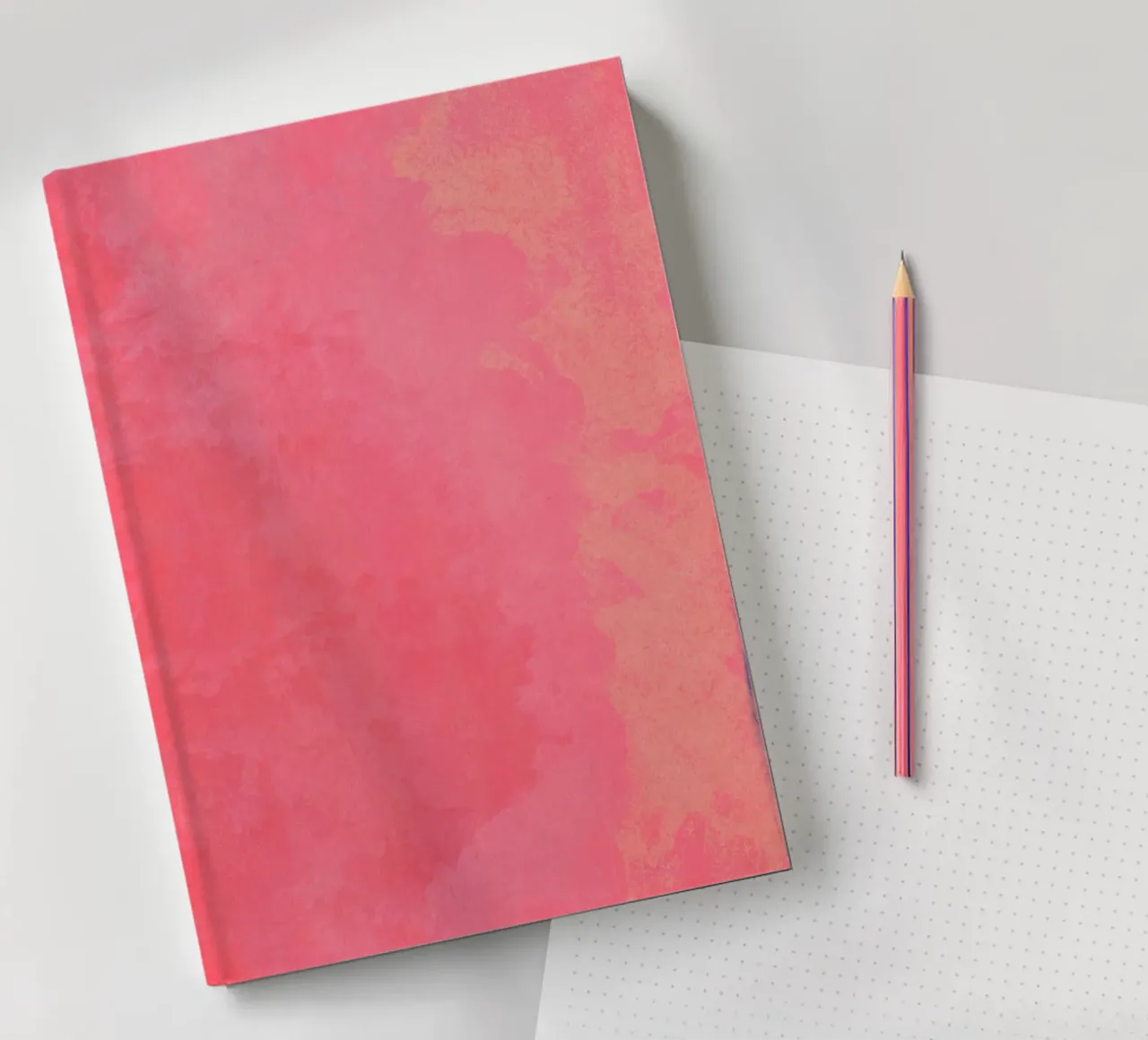 Minimal Abstract Fuschia Colorfield 01 notebook by amini54