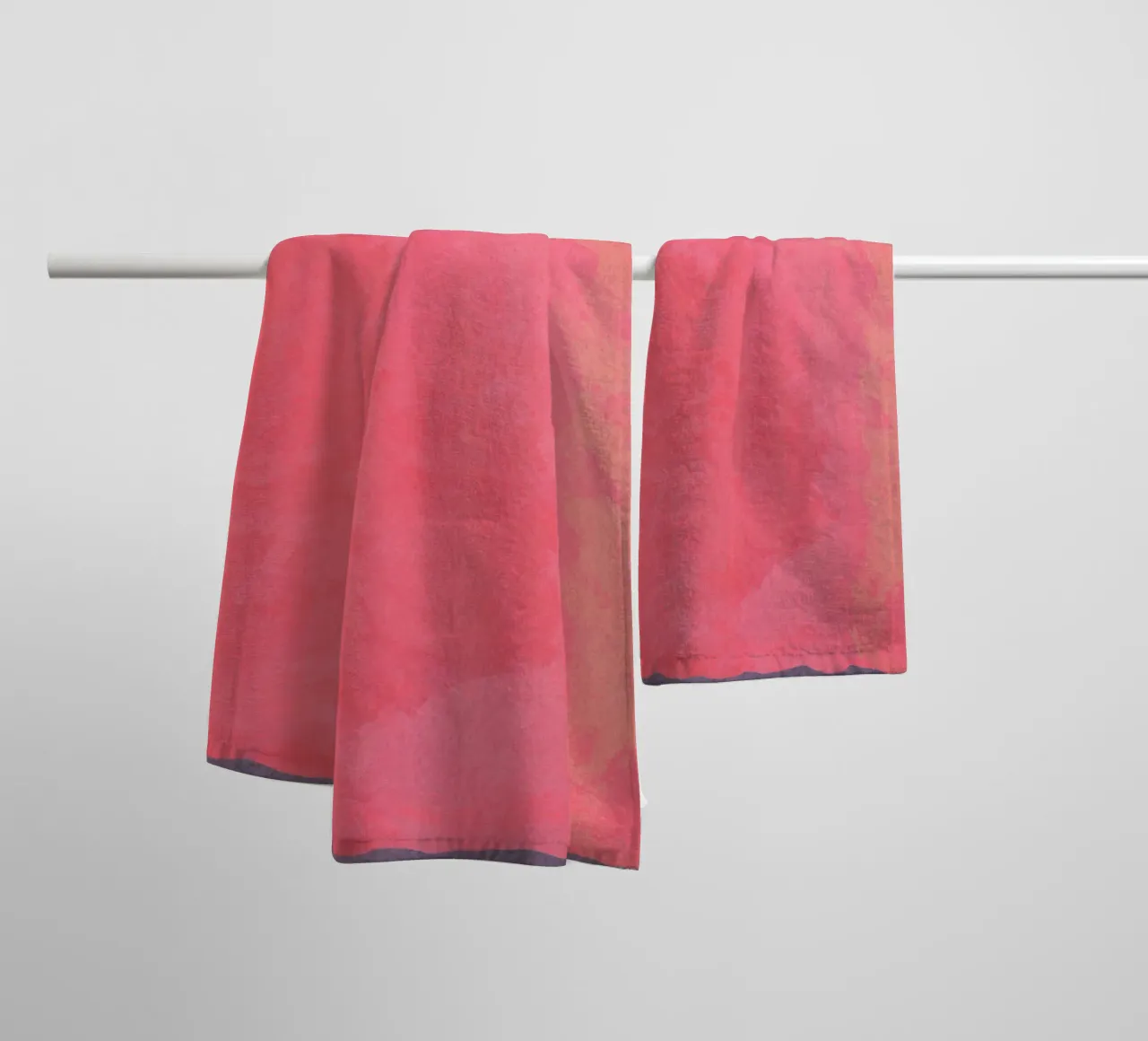 Champ de couleurs minimal abstrait Fuschia 01 serviette de bain de amini54