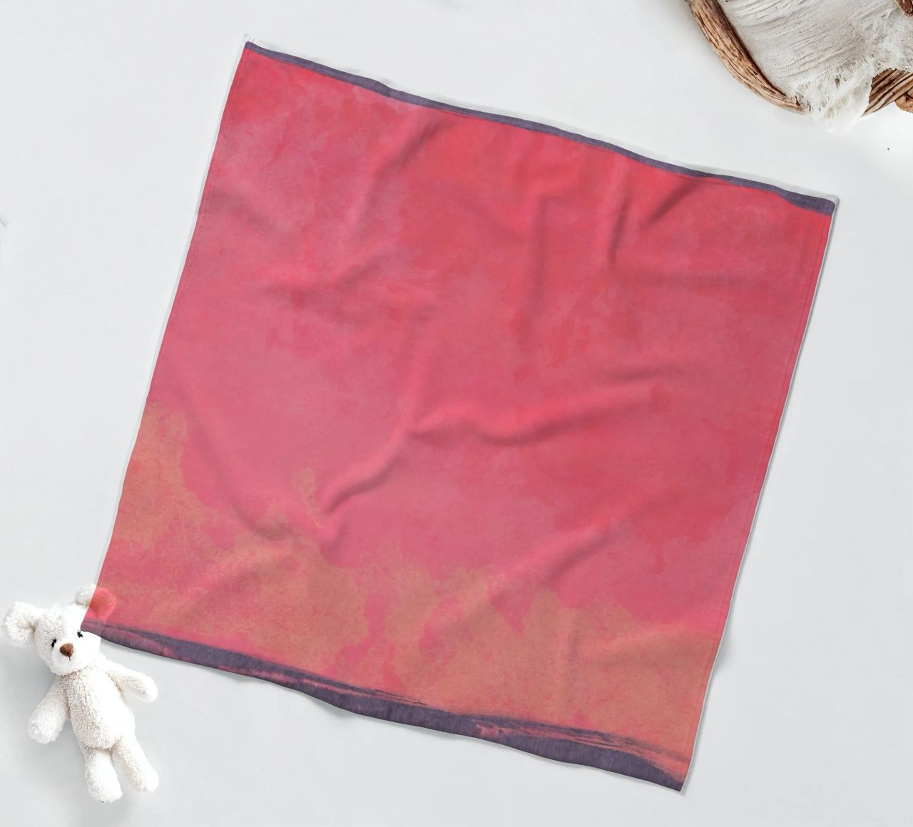 Minimal Abstract Fuschia Colorfield 01 coperta in pile da amini54