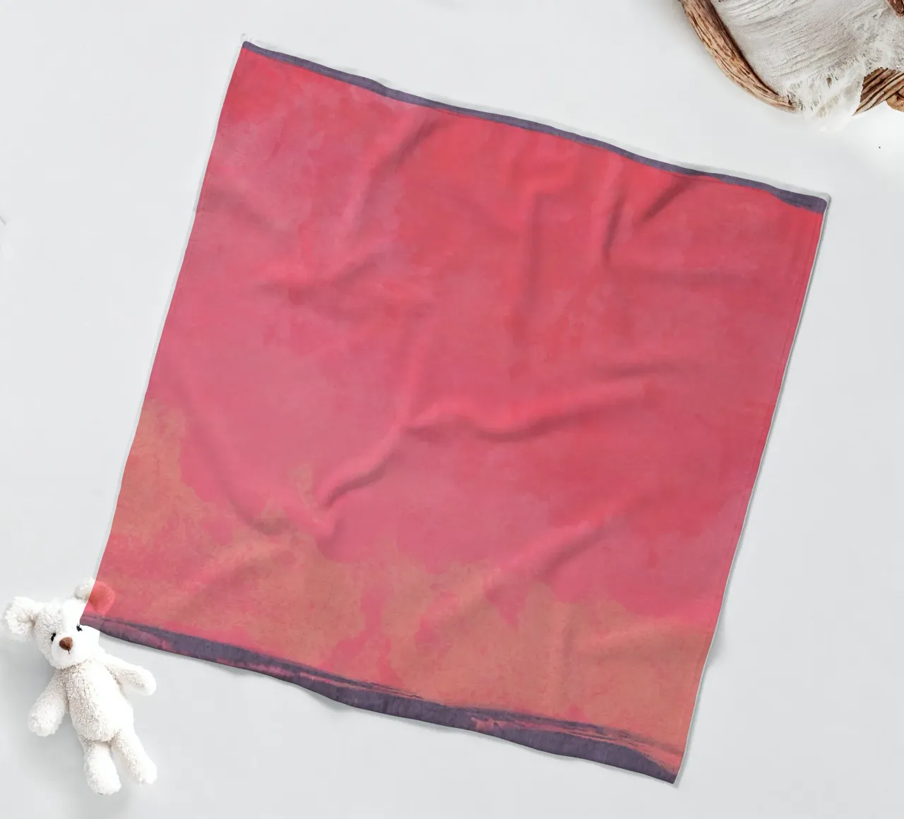 Minimal Abstract Fuschia Colorfield 01 coperta in pile da amini54