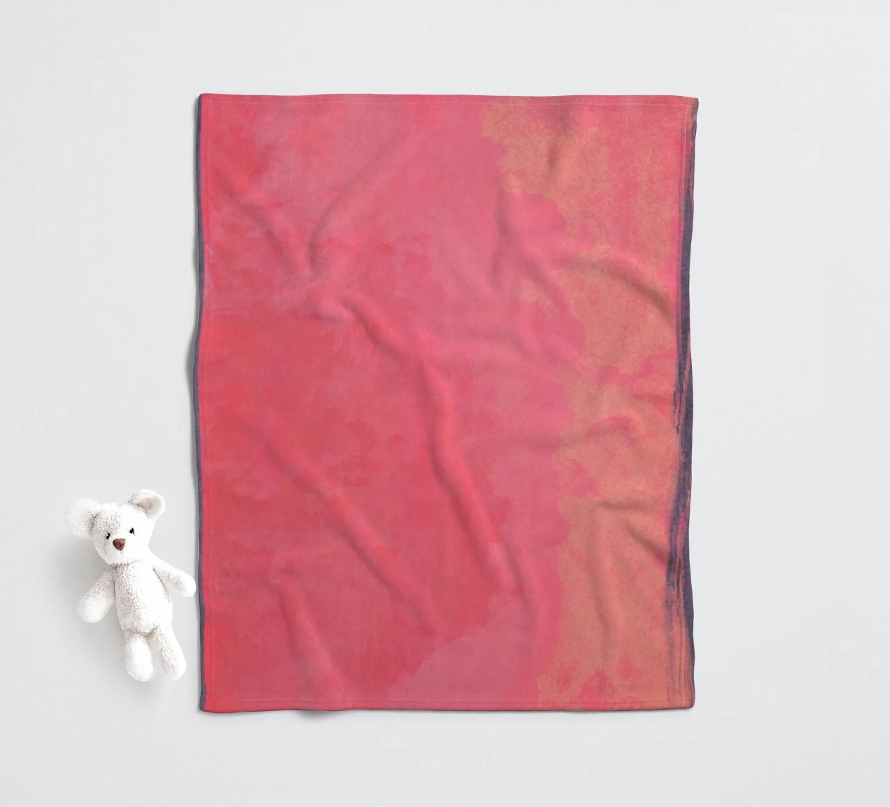 Minimal Abstract Fuschia Colorfield 01 coperta in pile da amini54