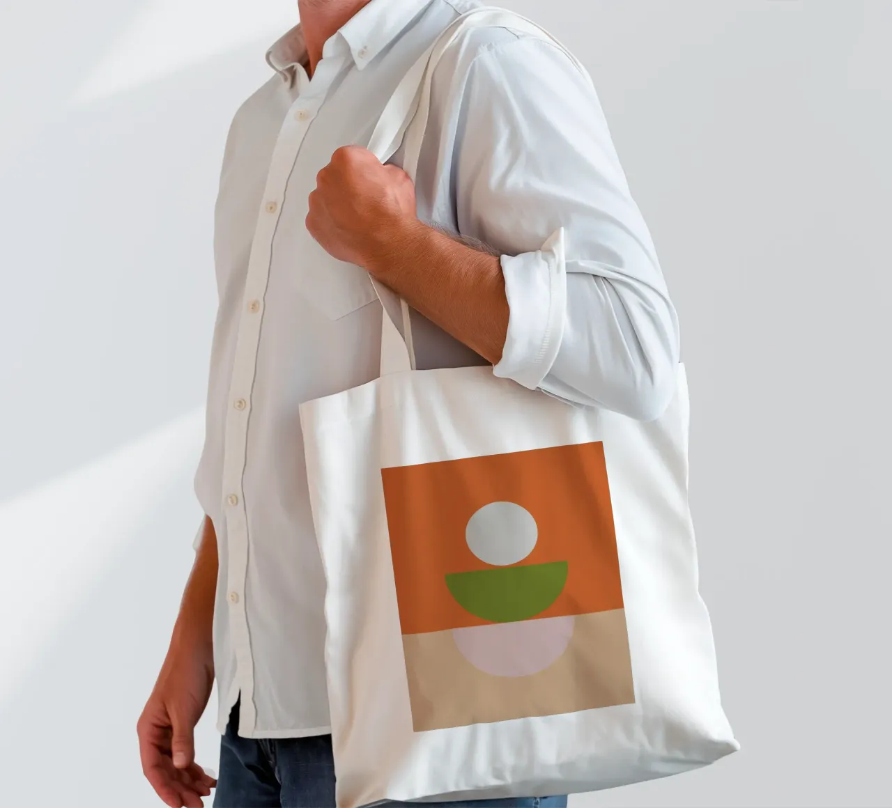 Forme geometriche Autunno Inverno borsa in juta da KHouse Studio