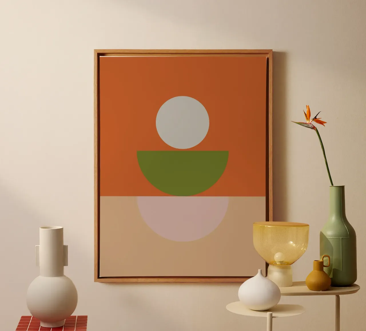 Forme geometriche Autunno Inverno tela con Cornice a cassetta da KHouse Studio