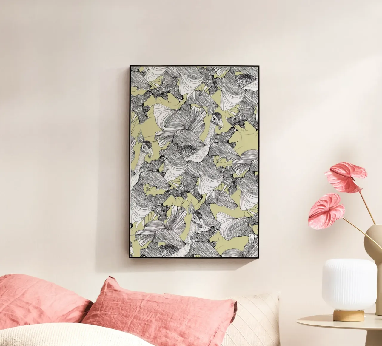 Pavone acrylic glass by Giulio Iurissevich