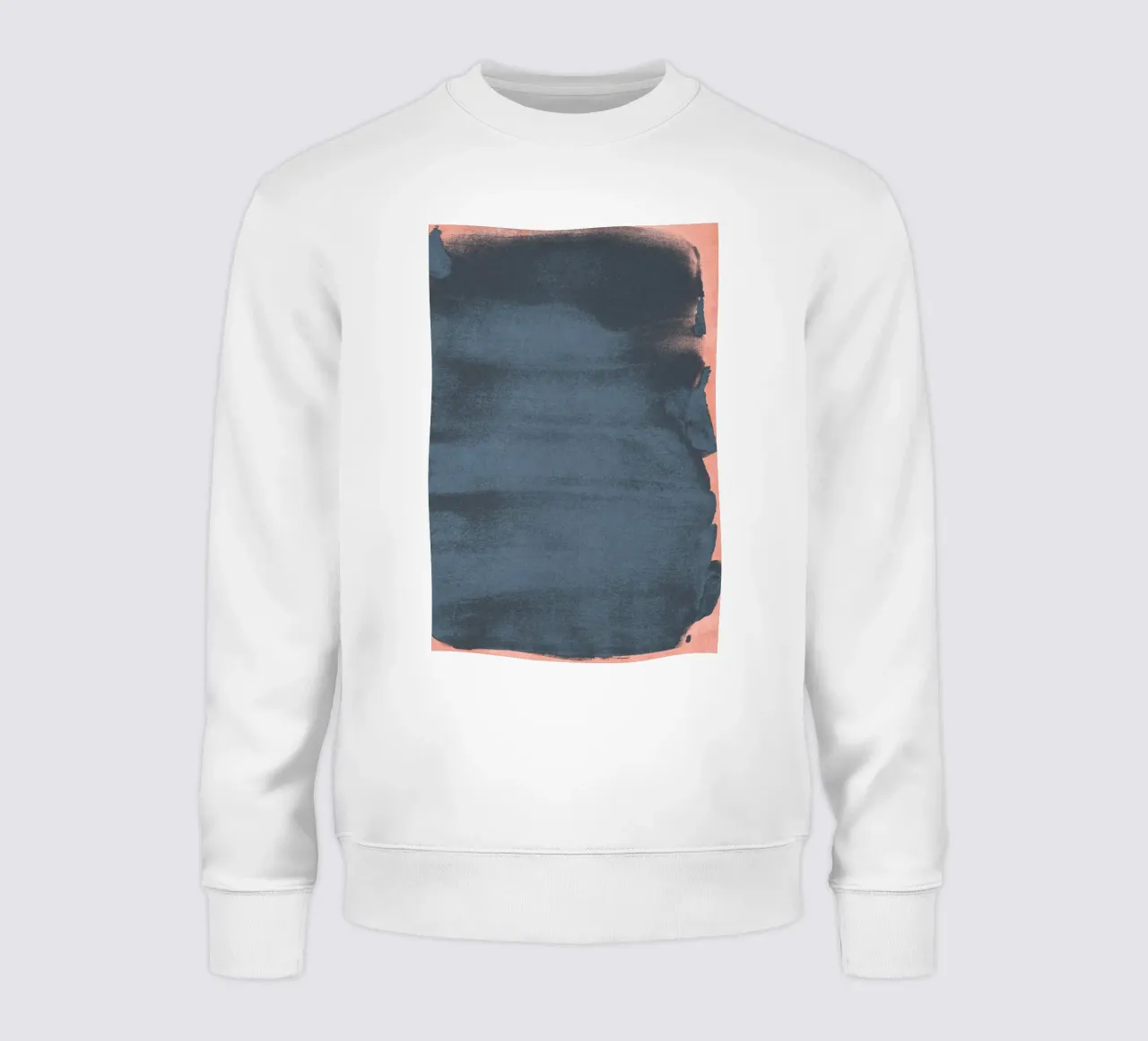 Minimalistisch abstract blauw kleurveld 05 sweatshirt van amini54