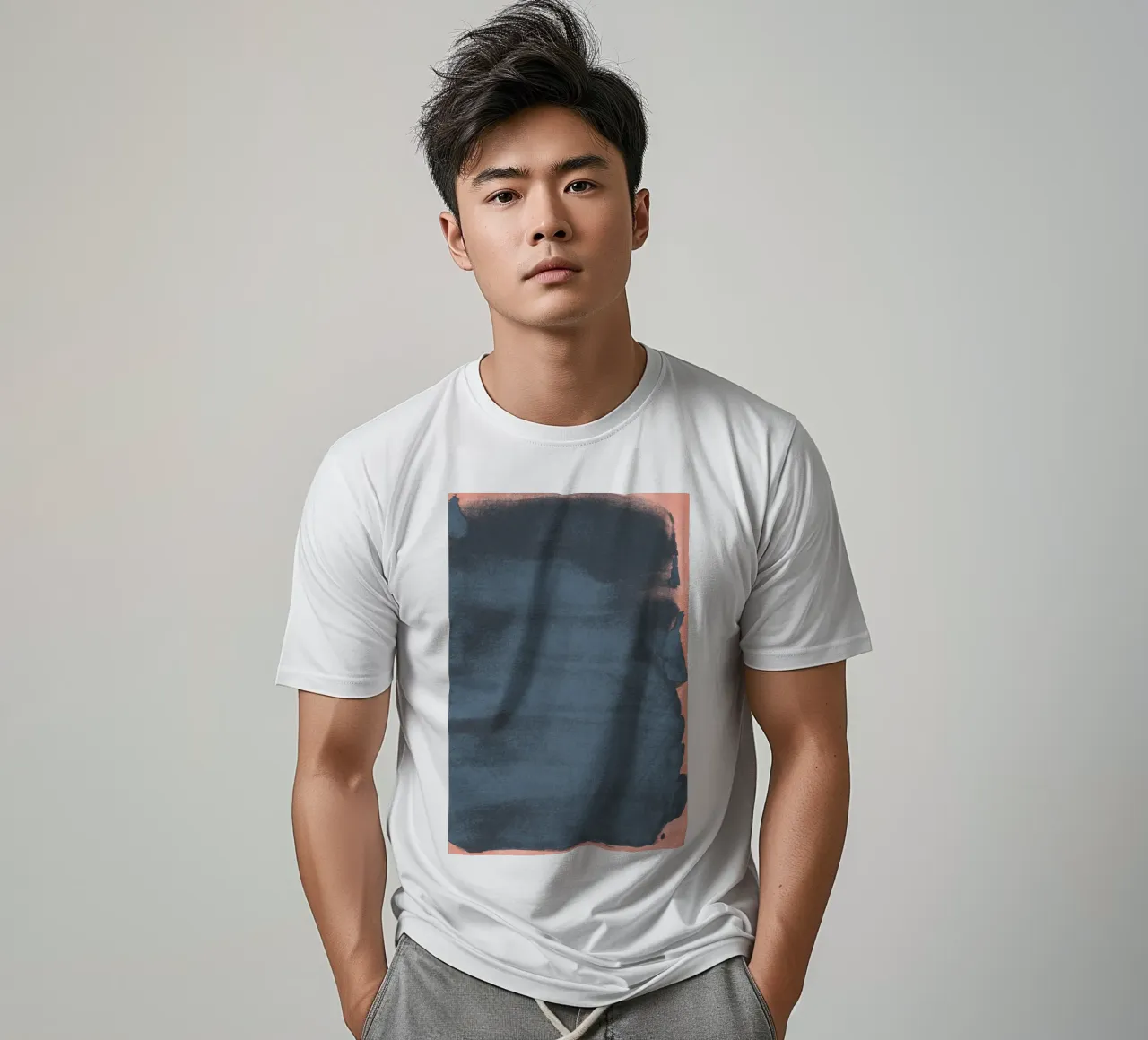 Minimal Abstract Blue Colorfield 05 t-shirt da amini54