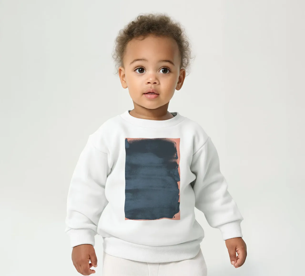 Champ de couleur bleu abstrait minimal 05 sweat pour bébé de amini54