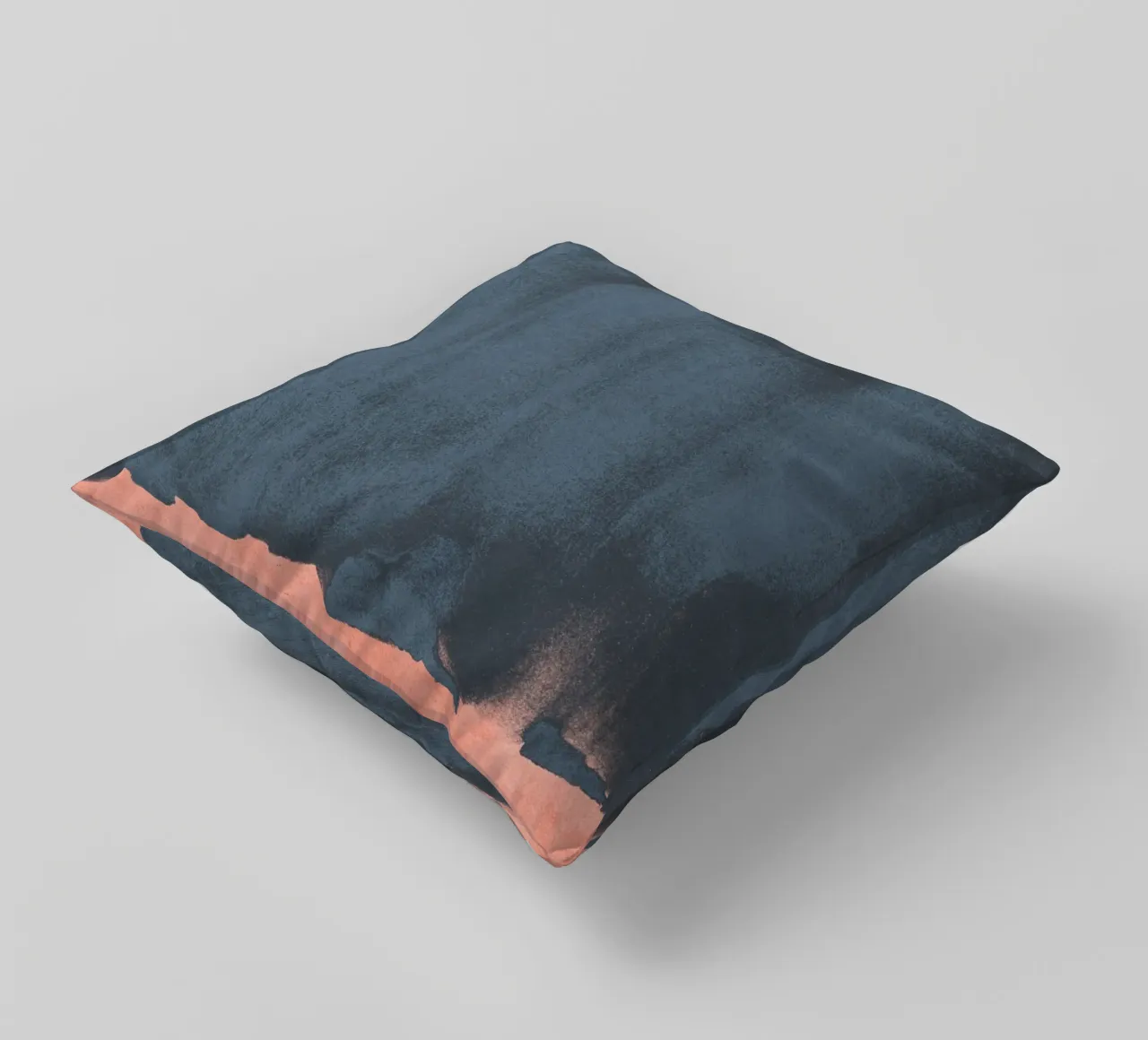 Minimal Abstract Blue Colorfield 05 decorative cushion by amini54