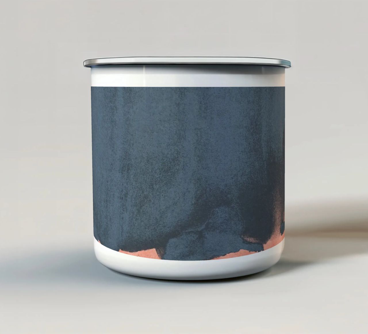 Minimal Abstract Blue Colorfield 05 tazza in smalto da amini54