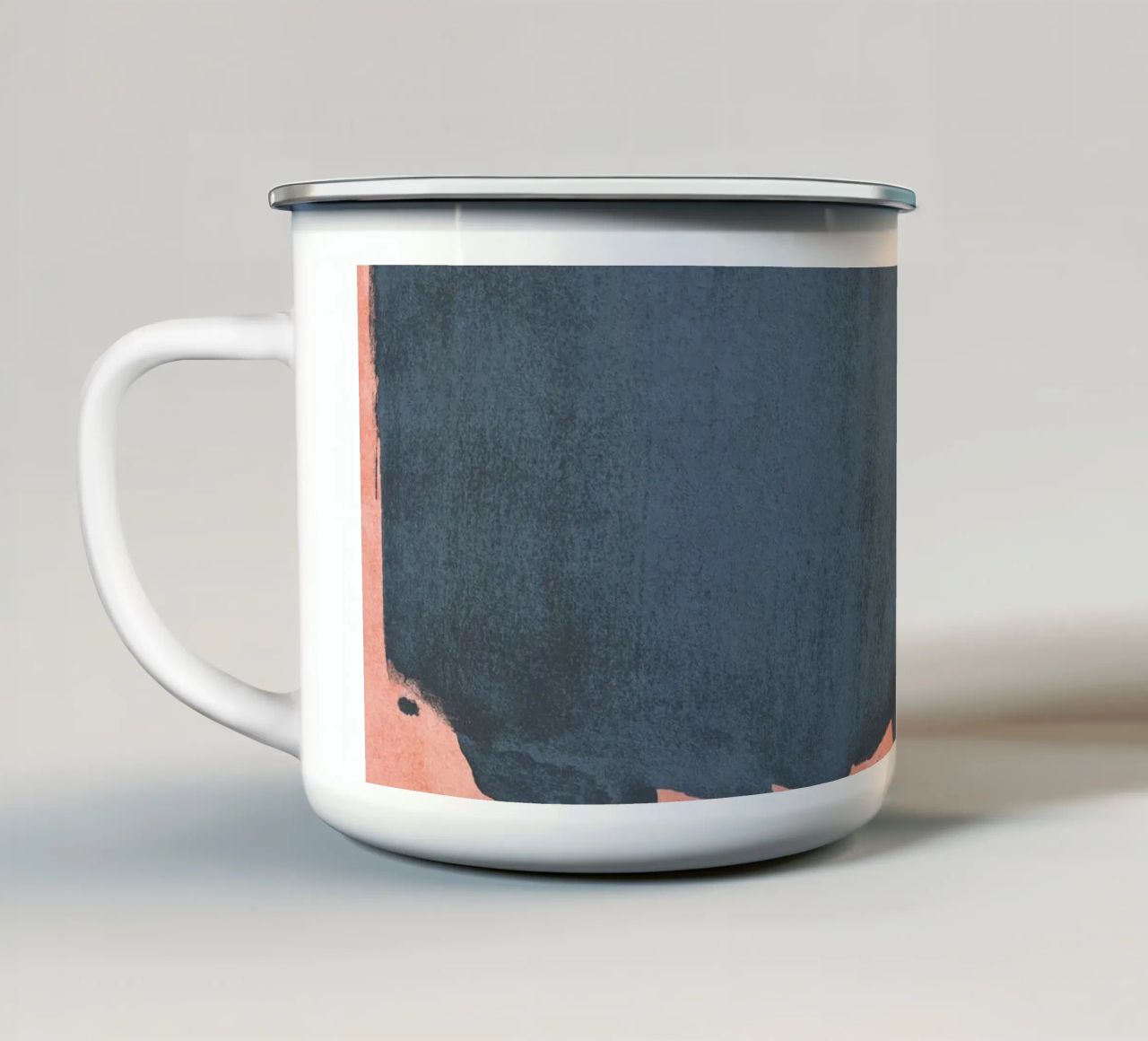 Minimal Abstract Blue Colorfield 05 tazza in smalto da amini54