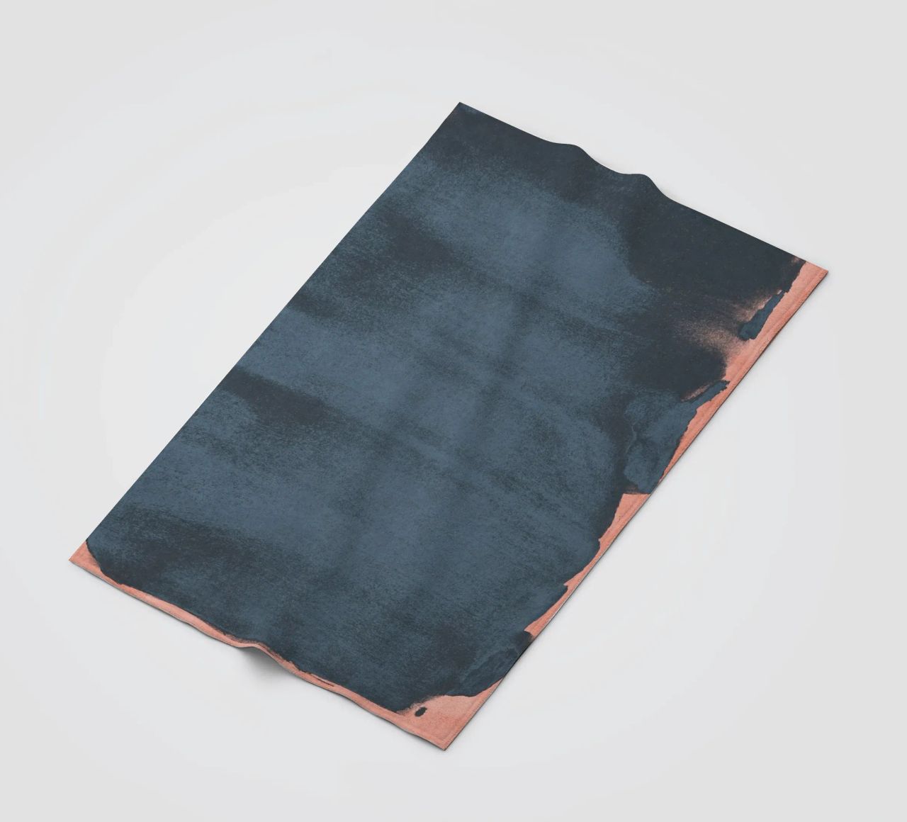 Minimal Abstract Blue Colorfield 05 coperta in pile da amini54