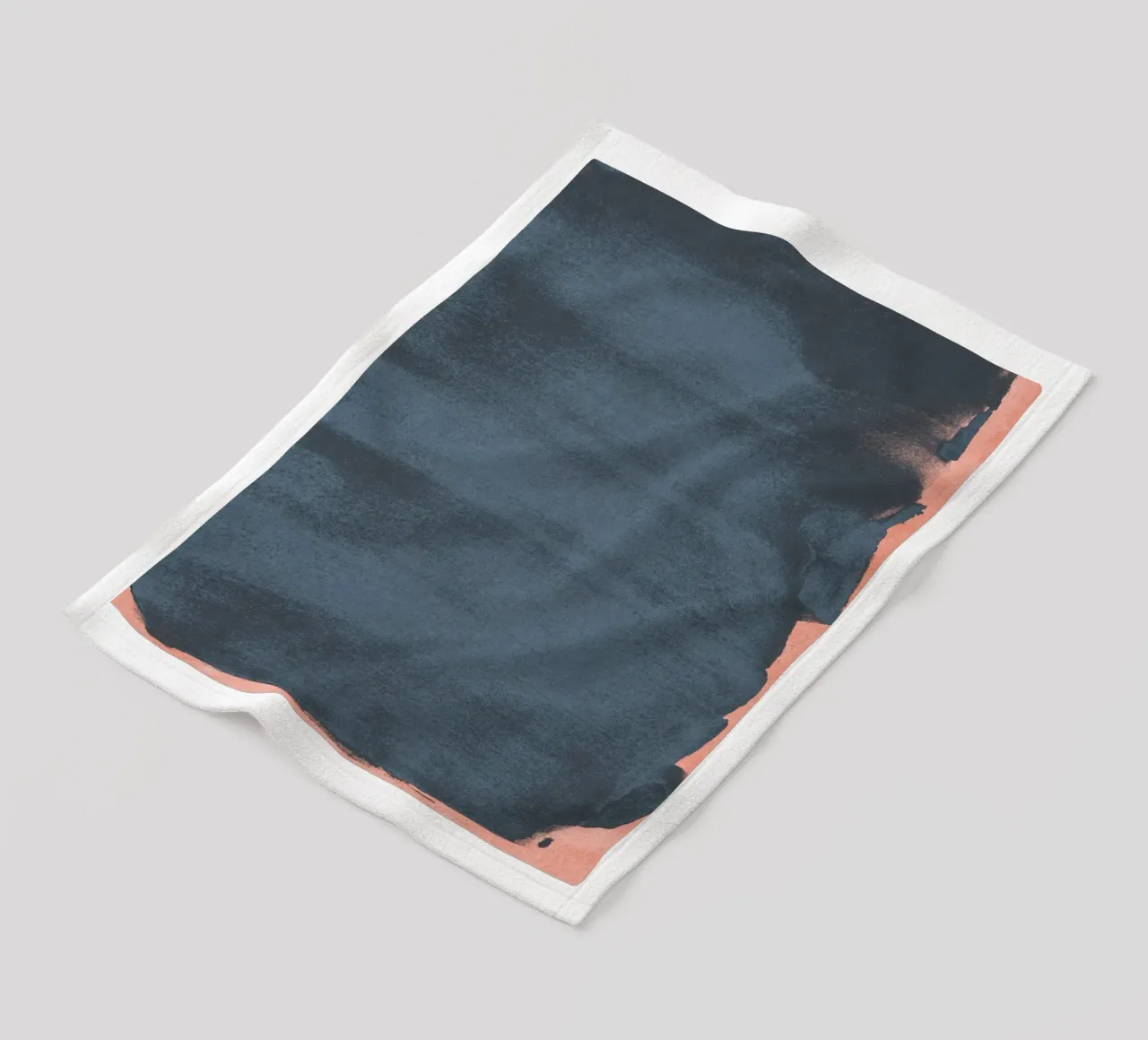 Minimal Abstract Blue Colorfield 05 coperta in pile da amini54