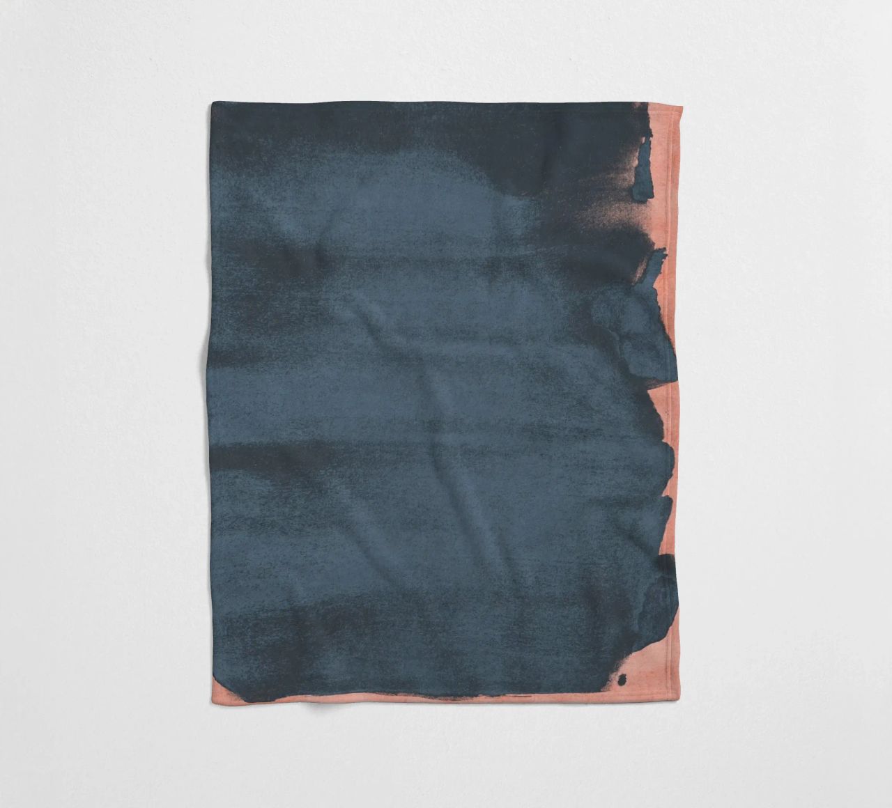 Minimal Abstract Blue Colorfield 05 coperta in pile da amini54