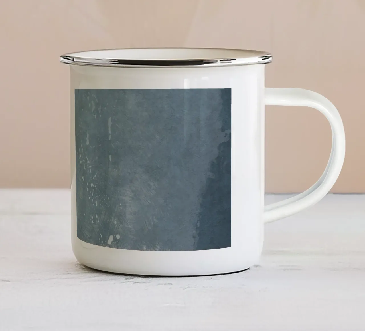 Minimal Abstract Blue 04 tazza in smalto da amini54
