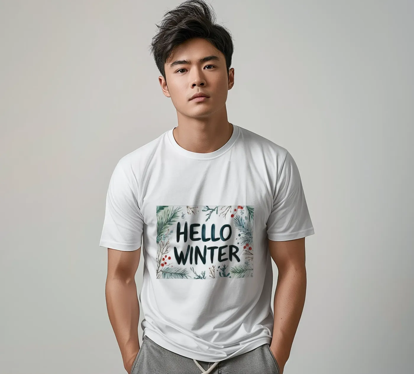 Hello Winter t-shirt da treechild