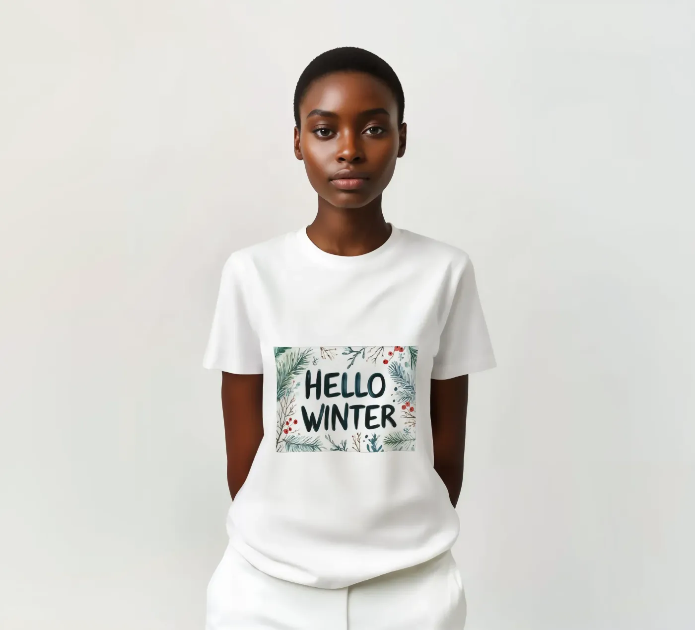 Hello Winter t-shirt da treechild