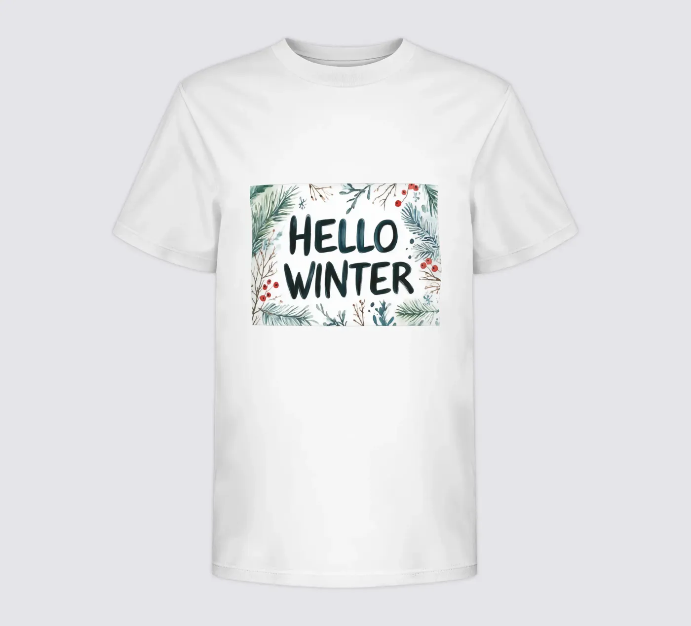 Hello Winter kids t-shirt by treechild