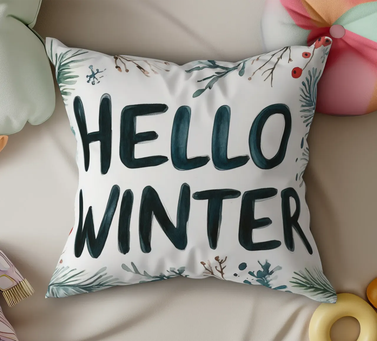 Hello Winter cuscino da treechild