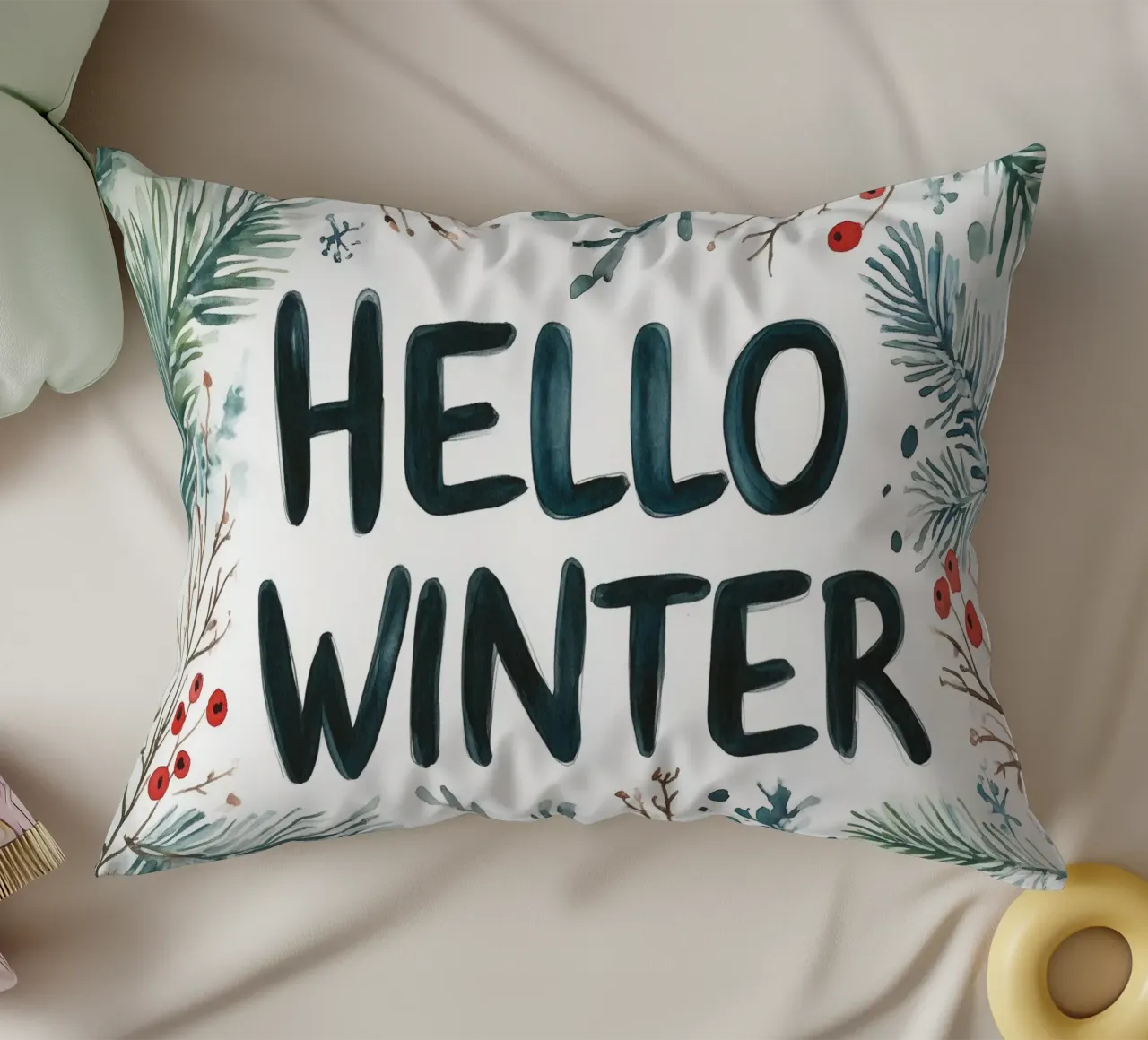 Hello Winter cuscino da treechild