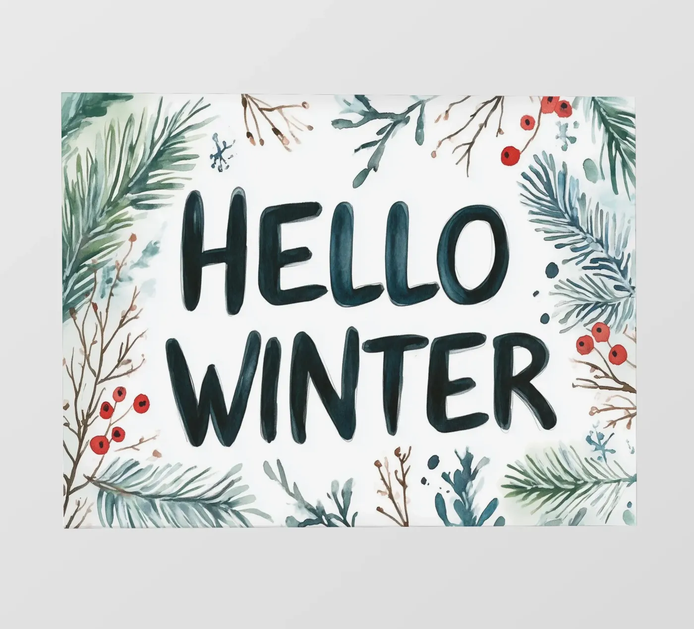 Hello Winter telo in pvc da treechild
