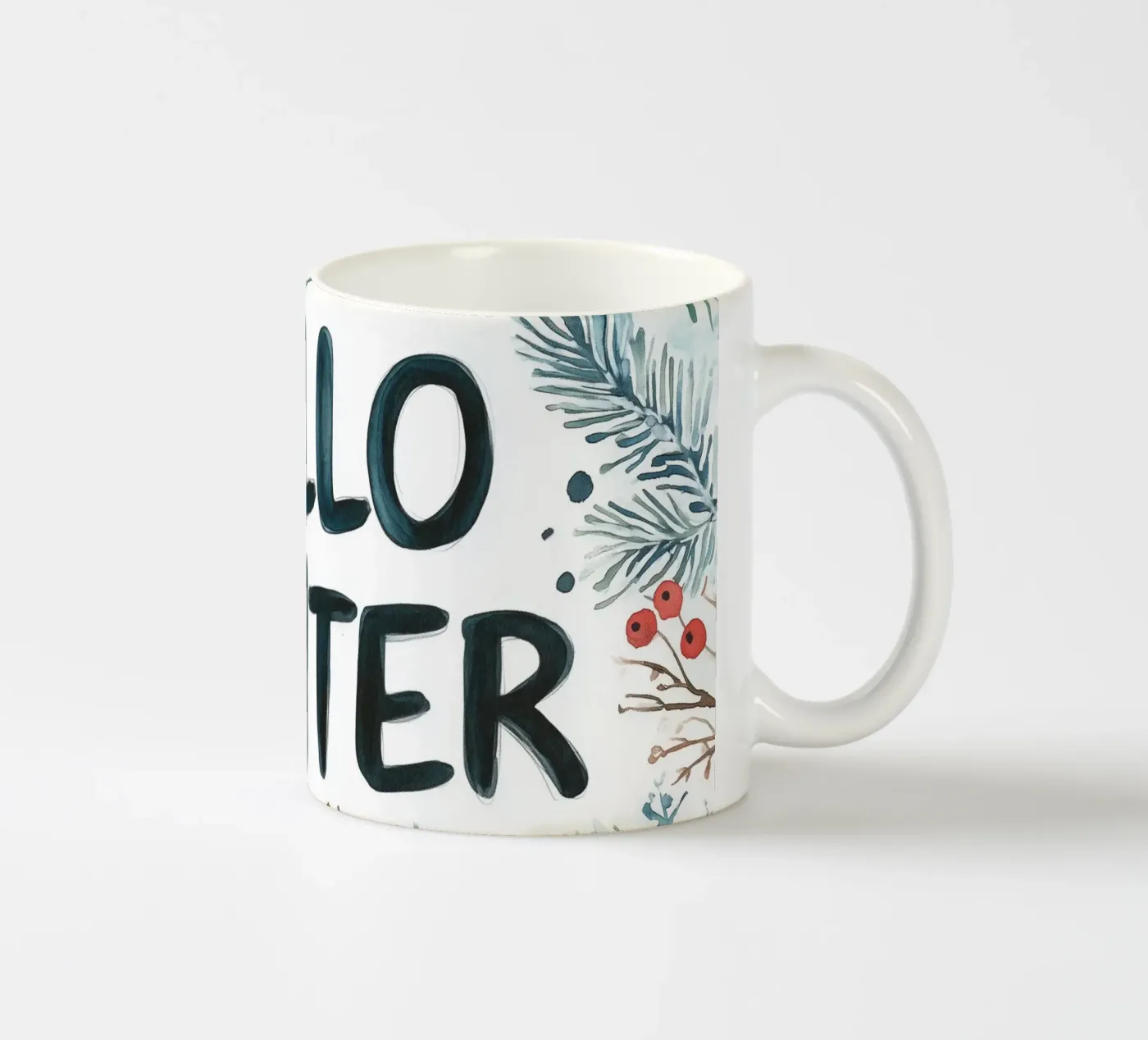 Hello Winter Keramik Tasse von treechild