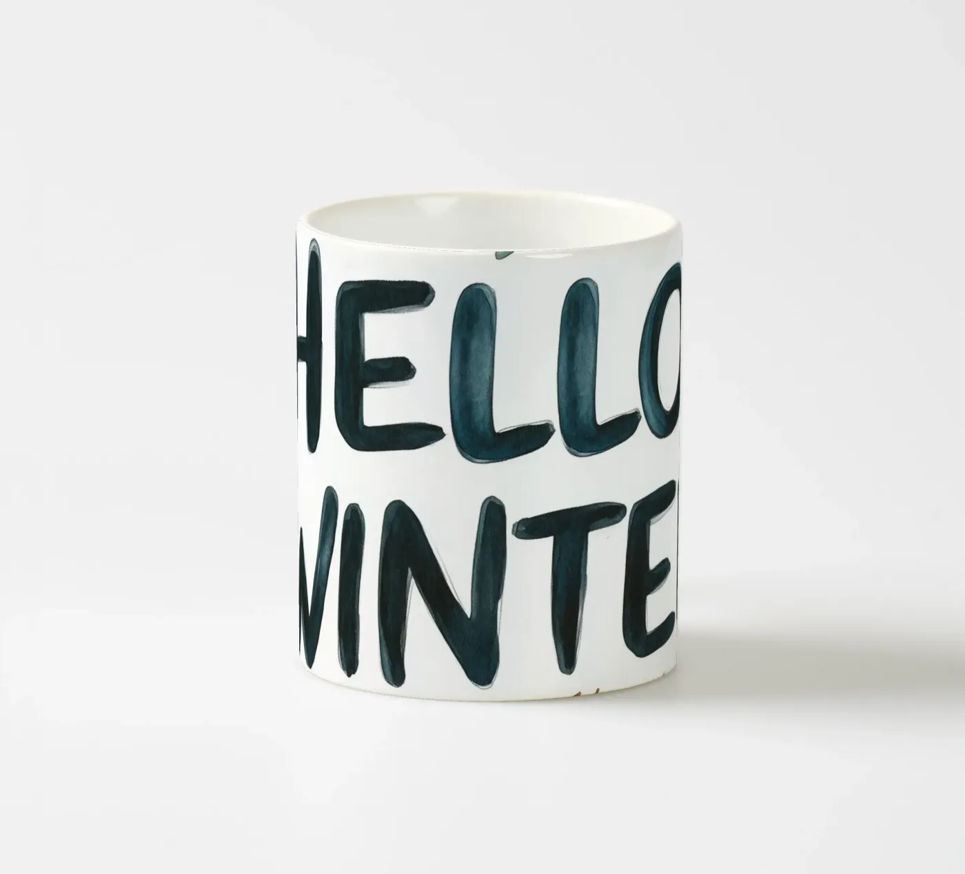 Hello Winter Keramik Tasse von treechild