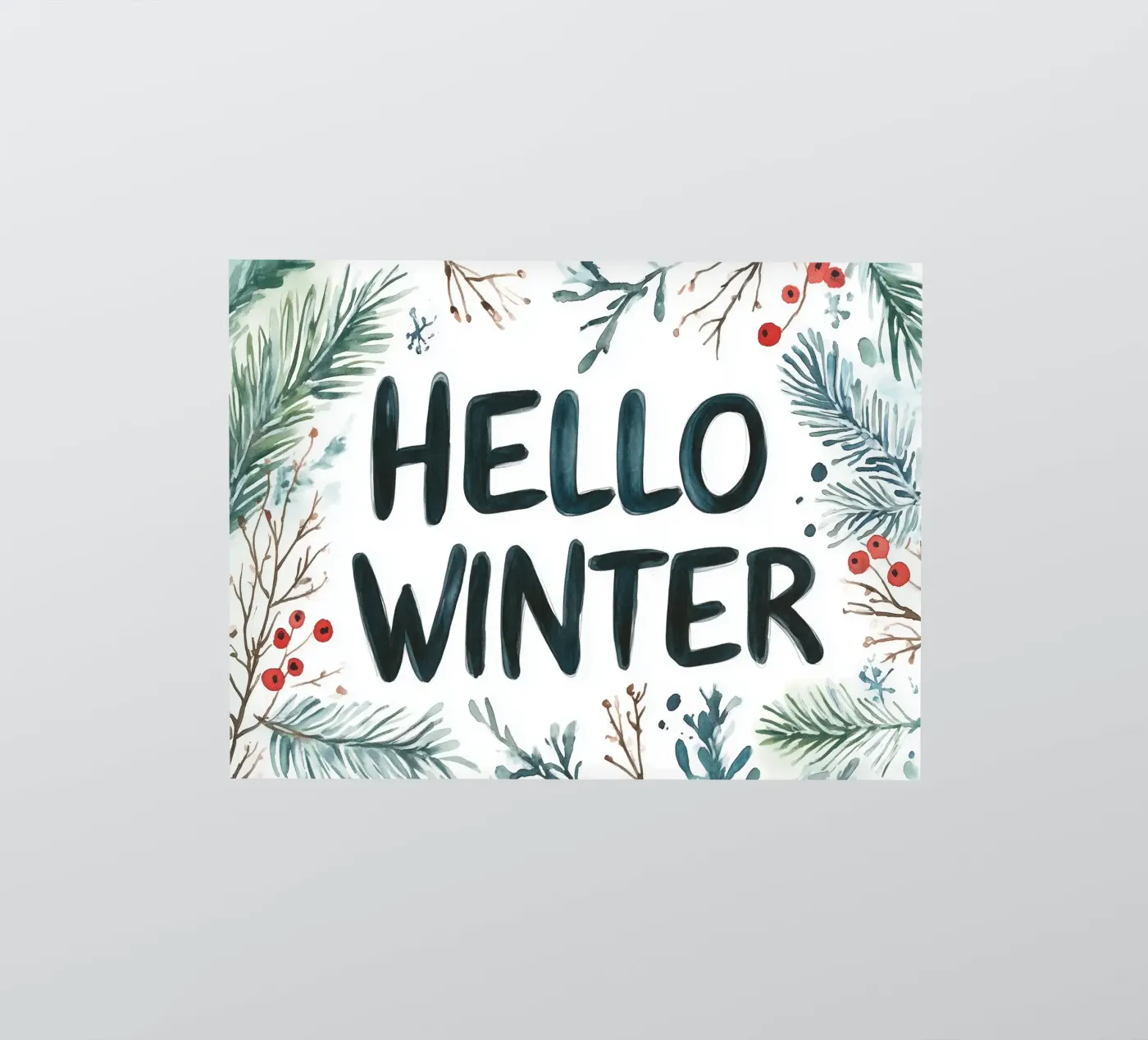 Hello Winter adesivo da treechild