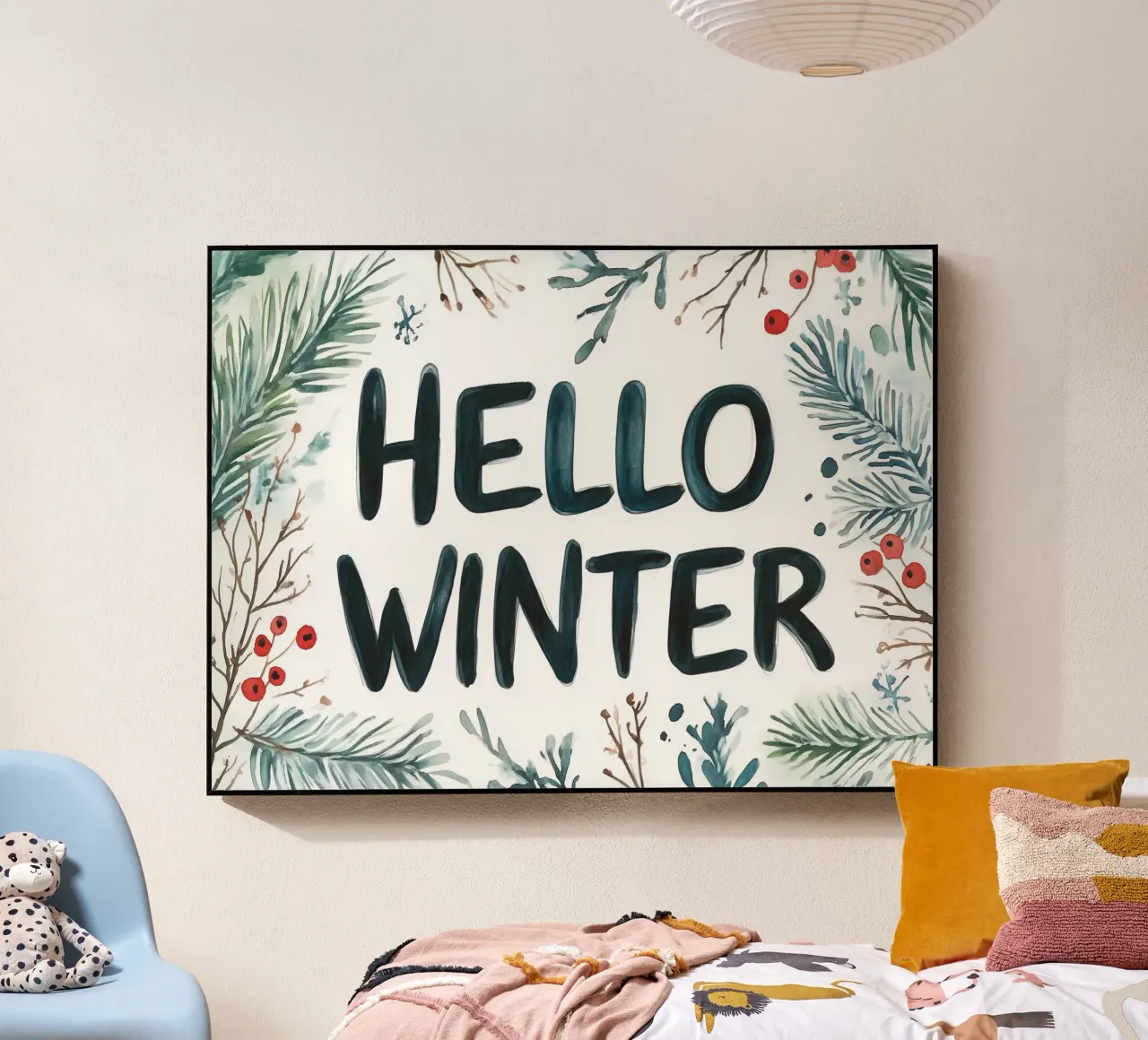 Hello Winter plexiglas de treechild