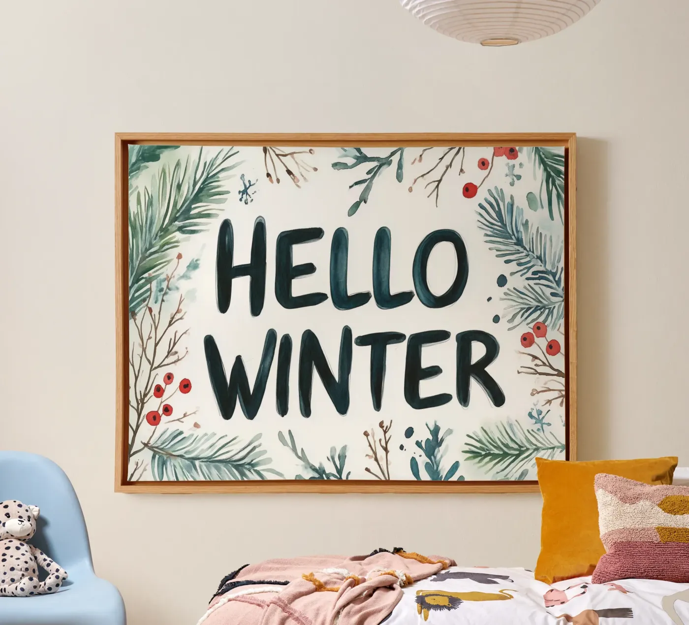 Hello Winter canvas by treechild