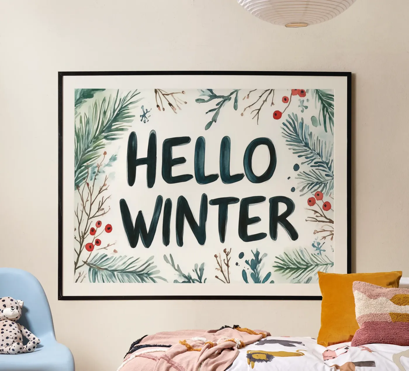 Hello Winter poster van treechild
