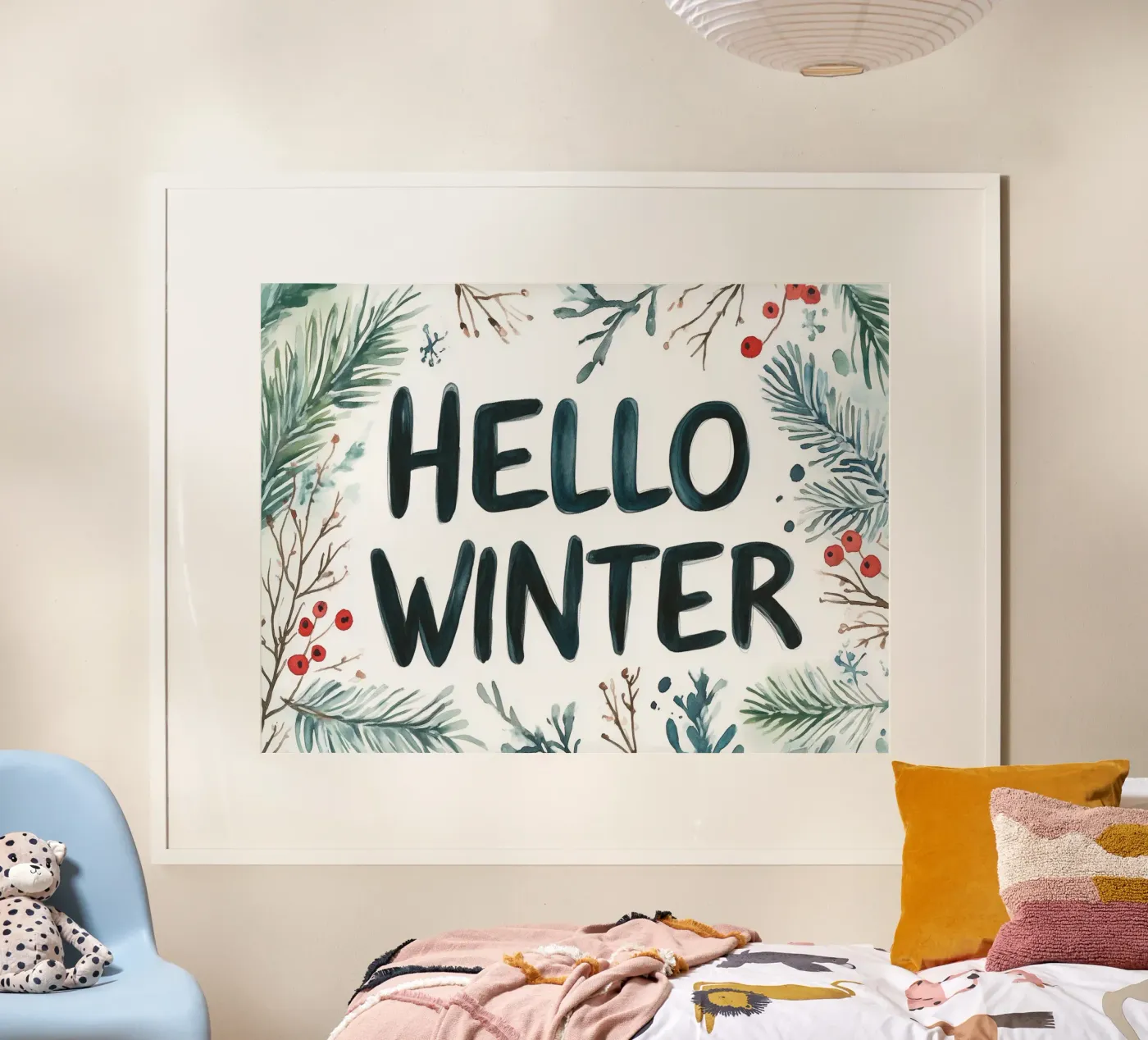 Hello Winter poster van treechild