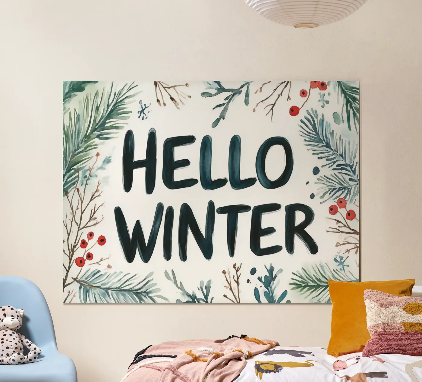 Hello Winter poster van treechild