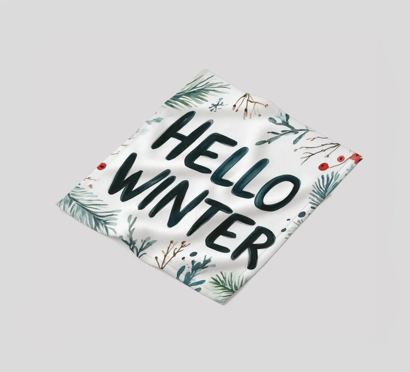 Hello Winter fleecedeken van treechild