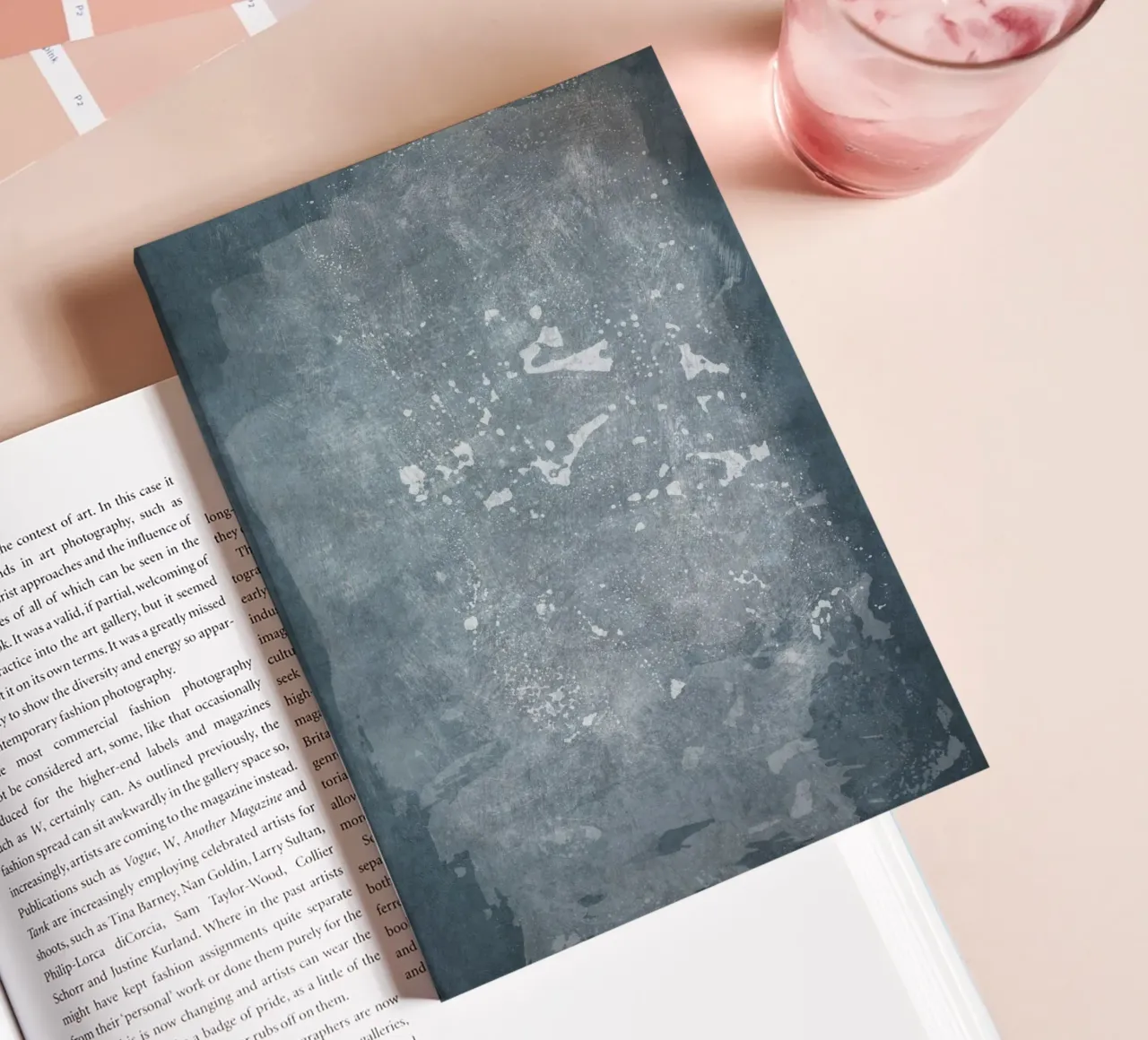 Minimal Abstract Blue 03 notebook by amini54