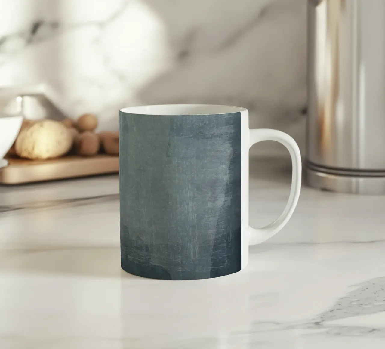 Minimal Abstract Blue 02 tazza in ceramica da amini54