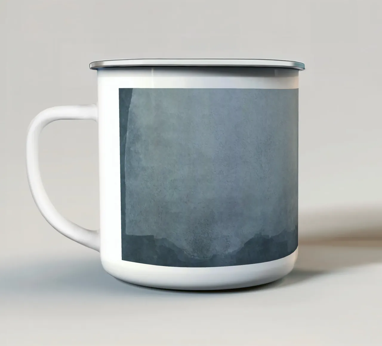 Minimal Abstract Blue 02 tazza in smalto da amini54