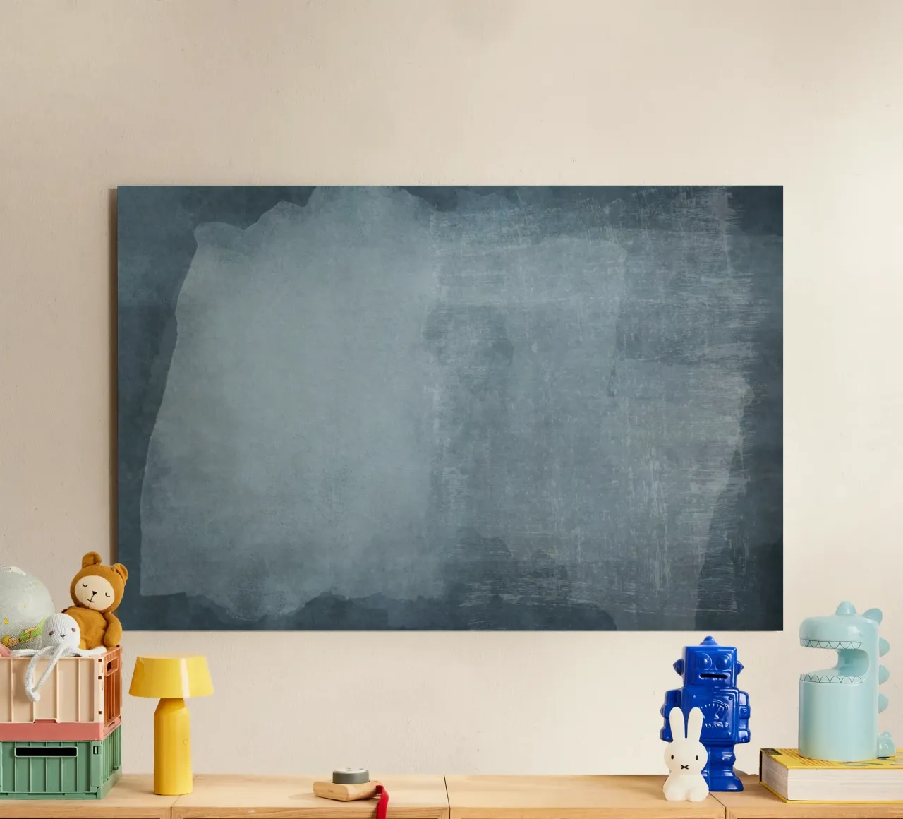 Minimal Abstract Blue 02 alluminio dibond da amini54