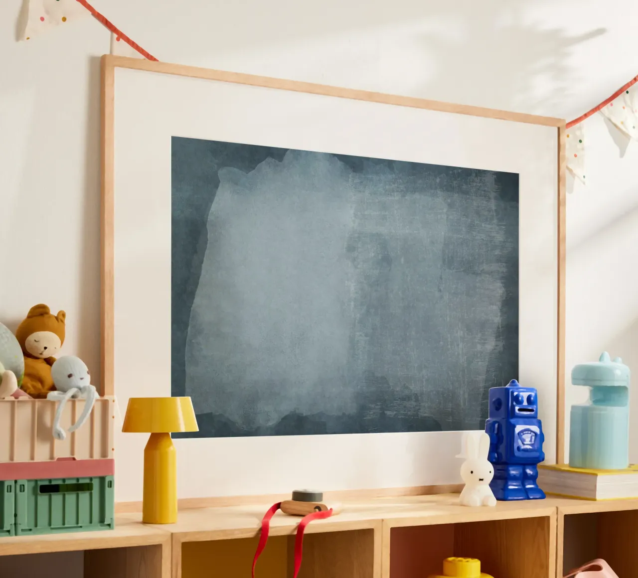 Minimal Abstrakt Blau 02 Poster von amini54