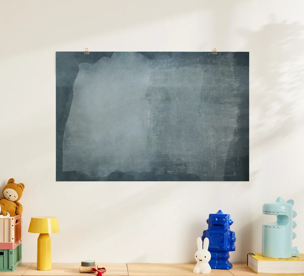 Minimal Abstrakt Blau 02 Poster von amini54