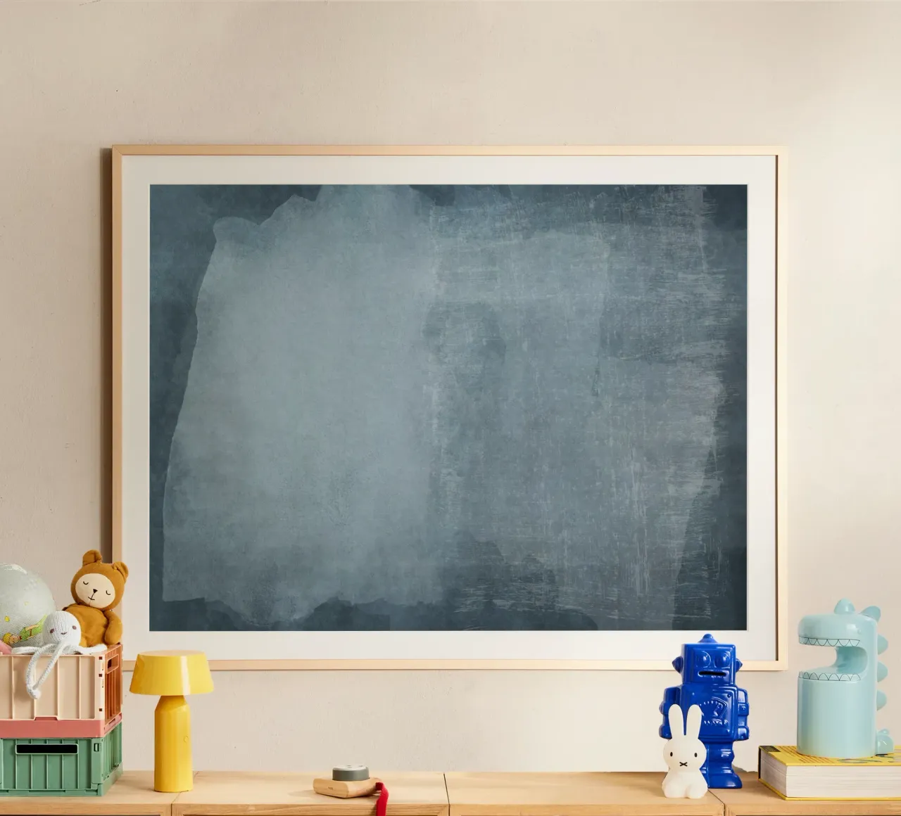 Minimal Abstrakt Blau 02 Poster von amini54