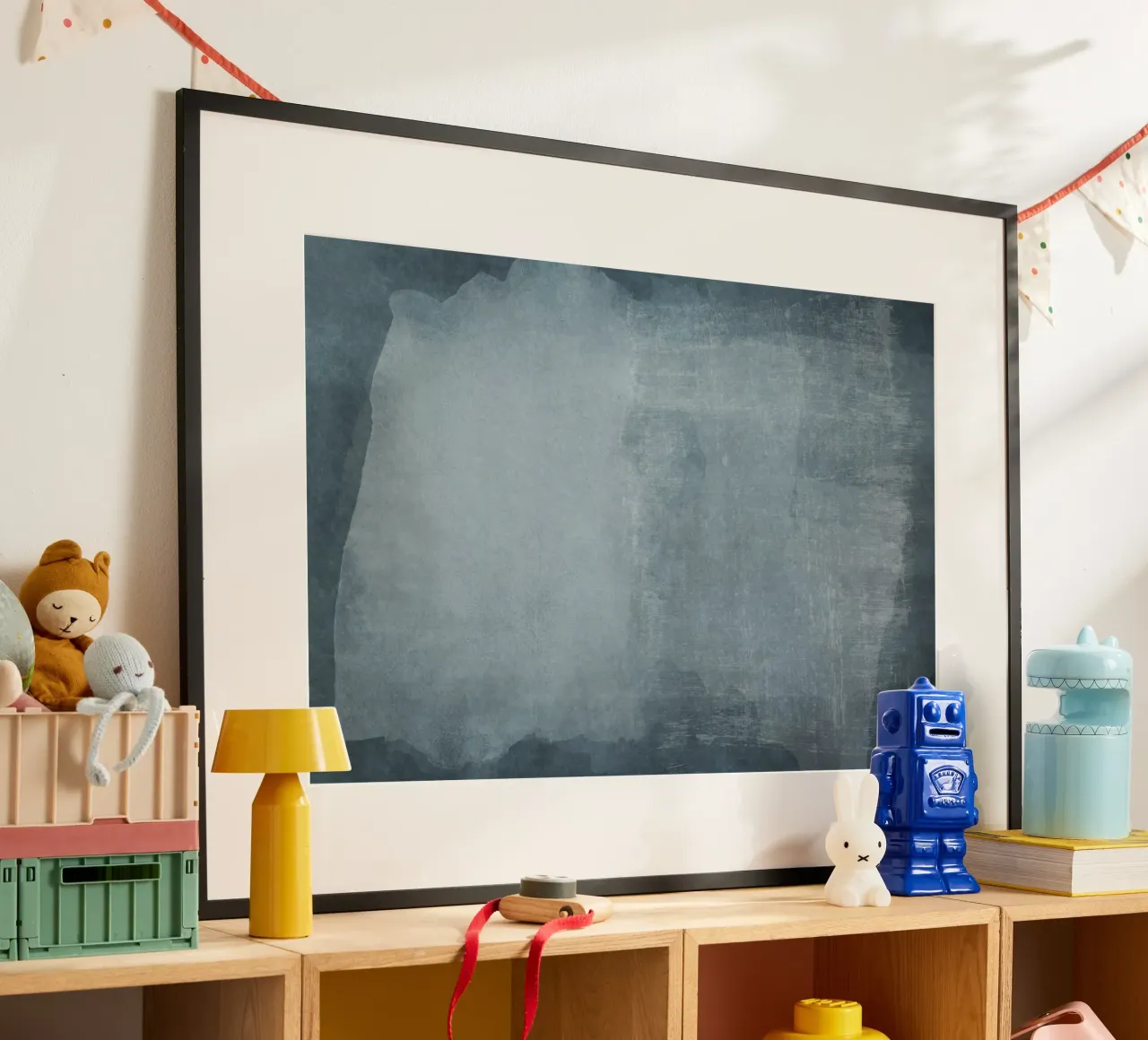 Minimal Abstrakt Blau 02 Poster von amini54