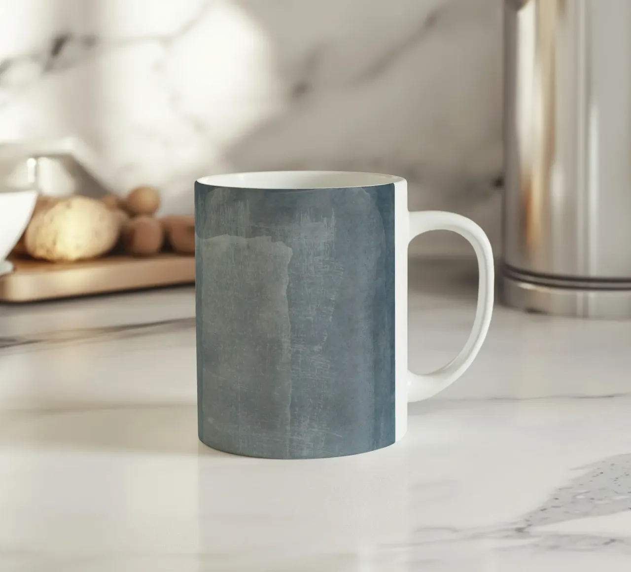 Minimal Abstract Blue 01 tazza in ceramica da amini54