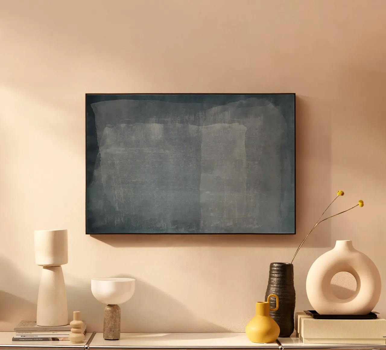 Minimal Abstract Blue 01 alluminio dibond da amini54