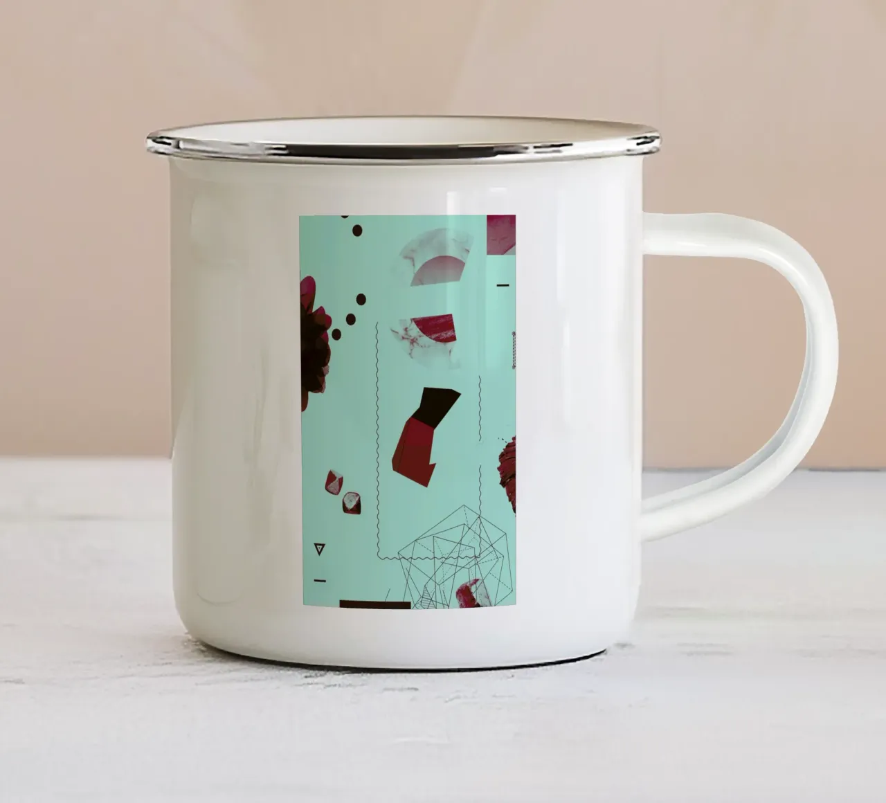 Objects 05 Emaille Tasse von Andreas Jarner