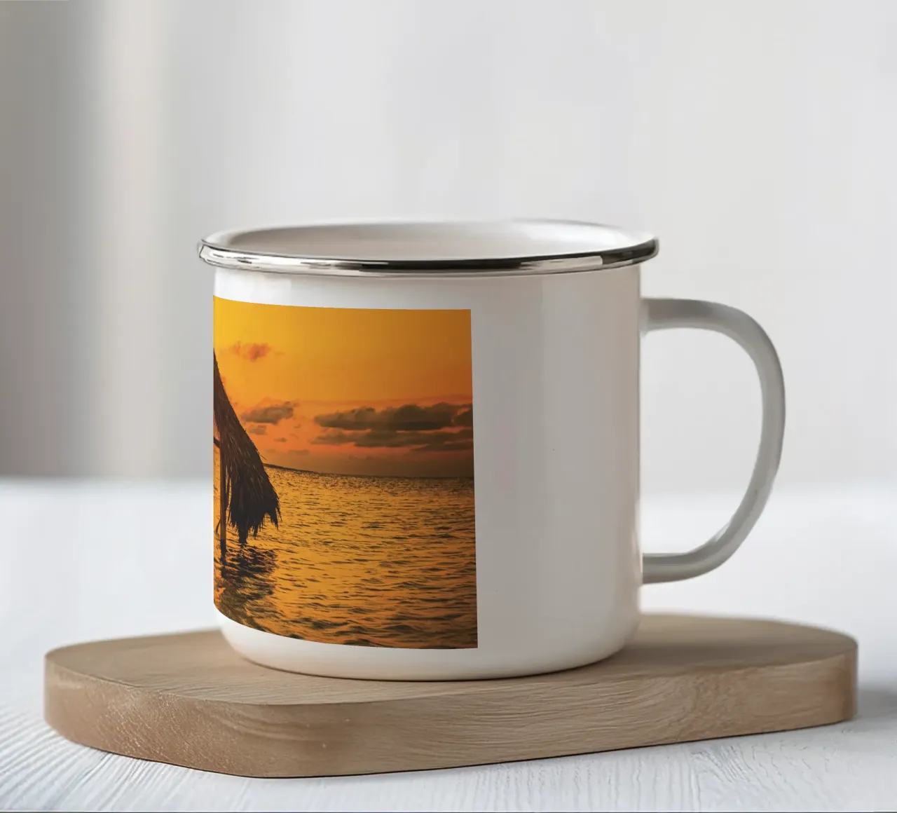 Tramonto cubano tazza in smalto da Dave Hare Photography
