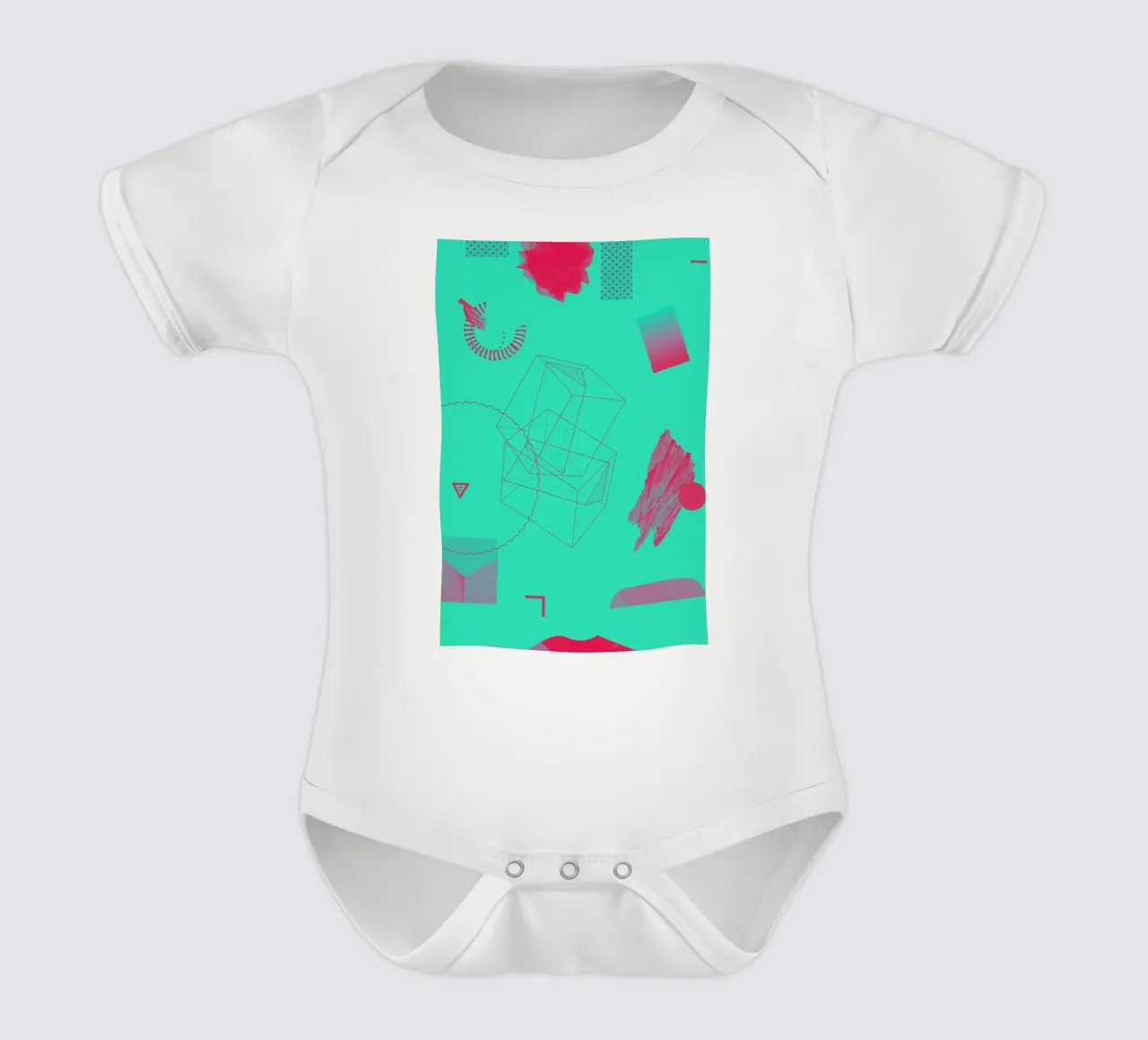 Objects 10 short-sleeve baby romper by Andreas Jarner