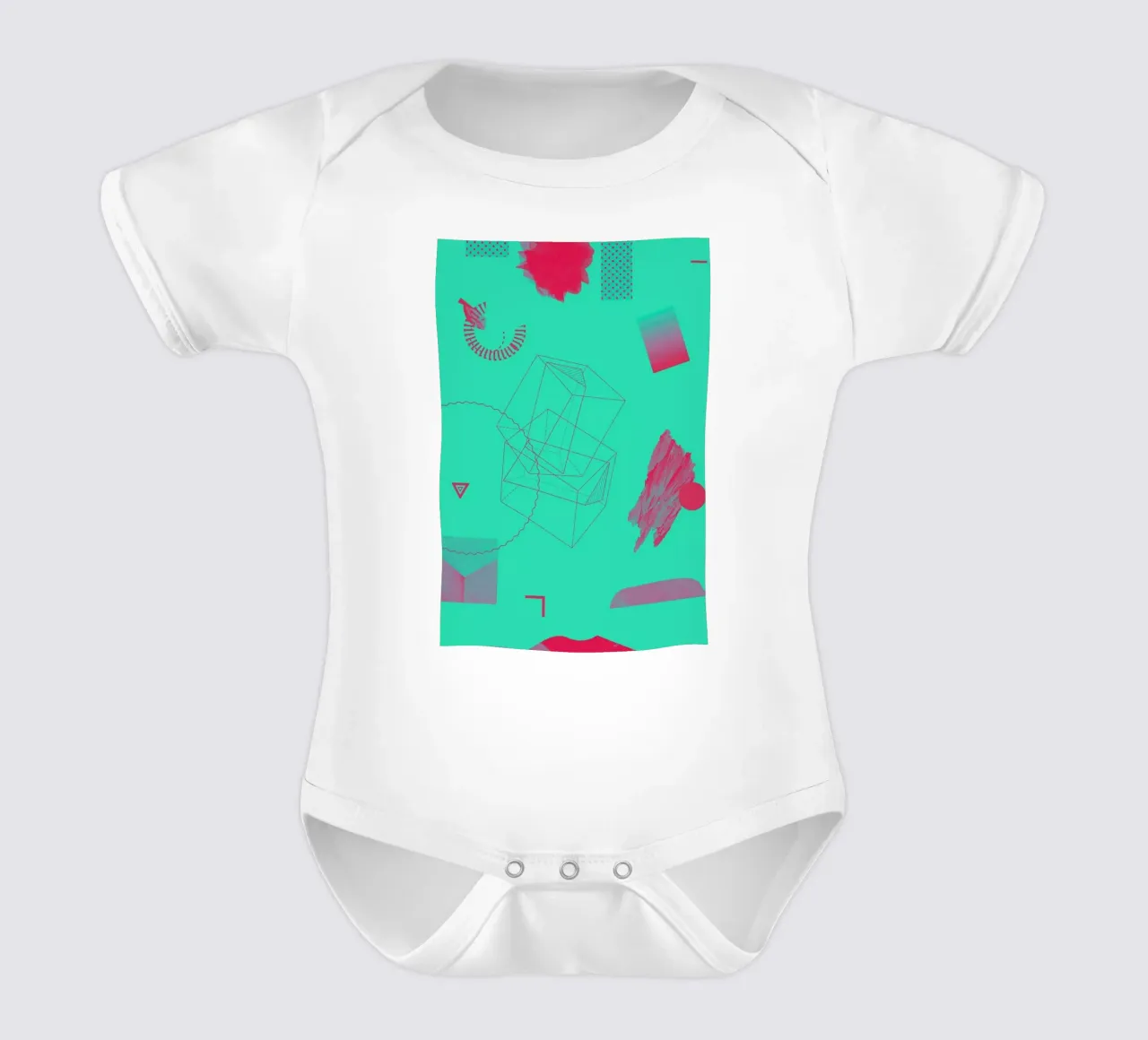 Objects 10 body neonato maniche corte da Andreas Jarner
