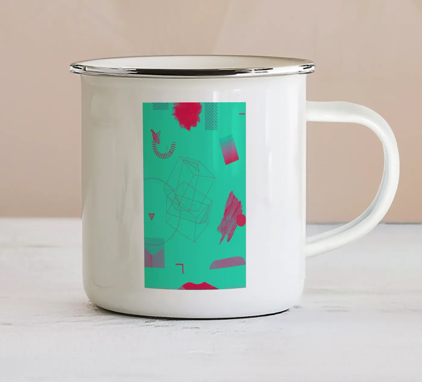 Objects 10 enamel mug by Andreas Jarner
